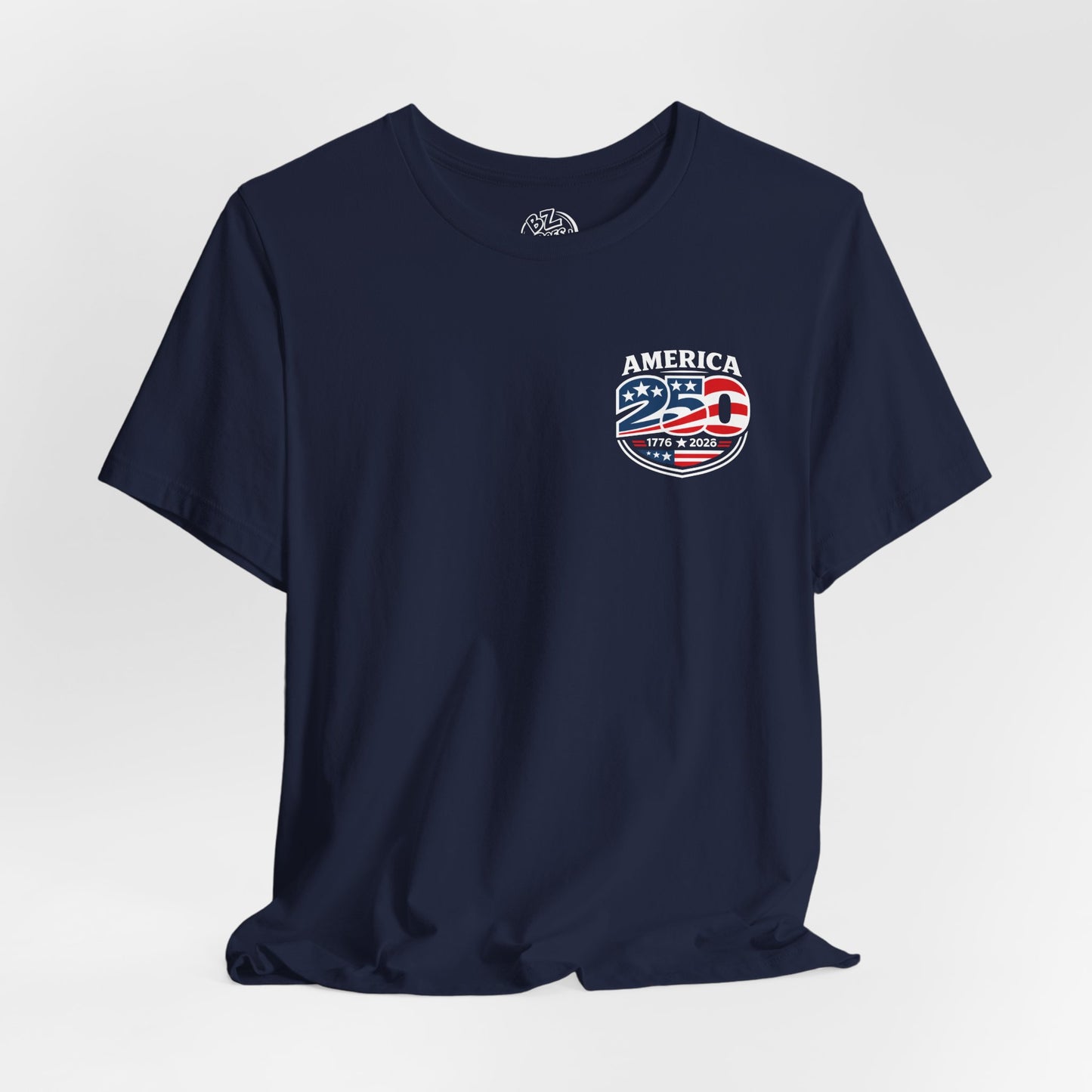 America 250 Years Celebration Logo T-Shirt - Front Print Only