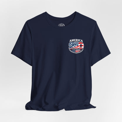 America 250 Years Celebration Logo T-Shirt - Front Print Only