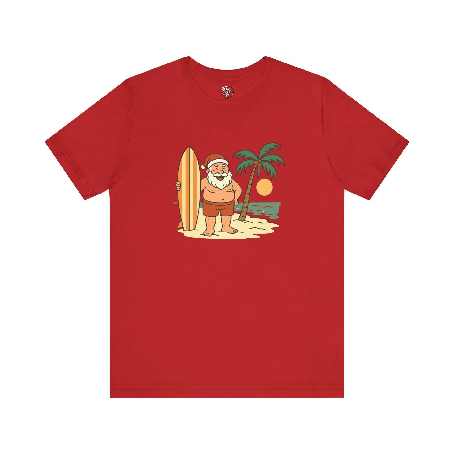 Santa Surf Beach Tee