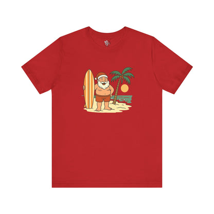 Santa Surf Beach Tee