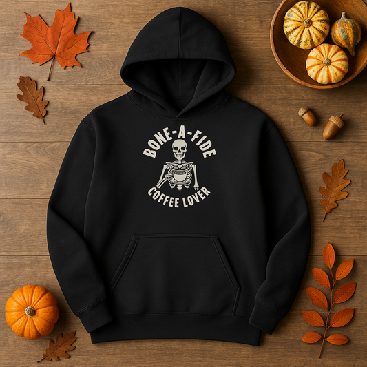 Bone-A-Fide Coffee Lover Hoodie, Unisex