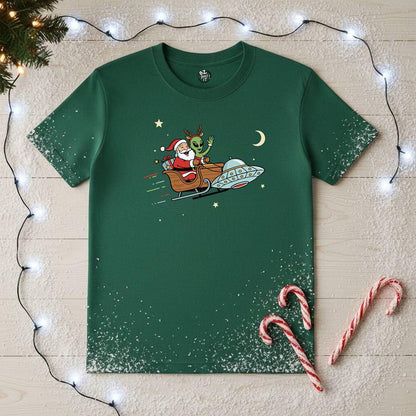 Christmas Santa & Alien T-Shirt