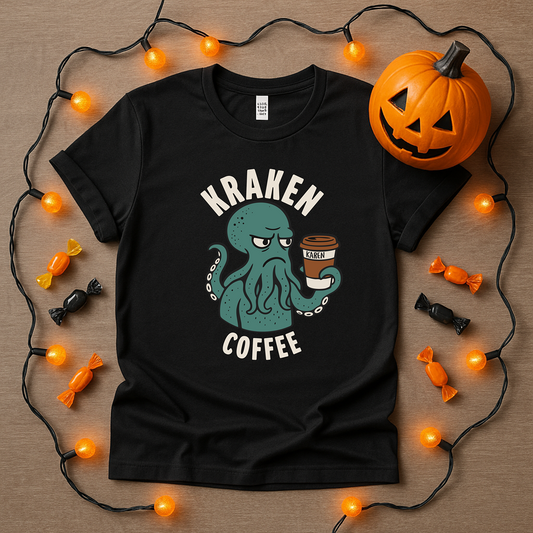 Kraken Coffee Halloween Tee